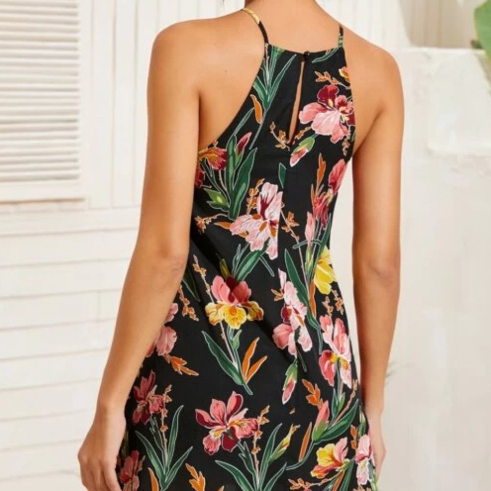 Multicoloured Botanicla Halter Dress in L - Picture 2 of 4